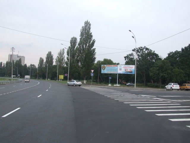 Щит 6x3,  Набережная -постамент Чайка , поворот на ГЭС (правый) в Киев