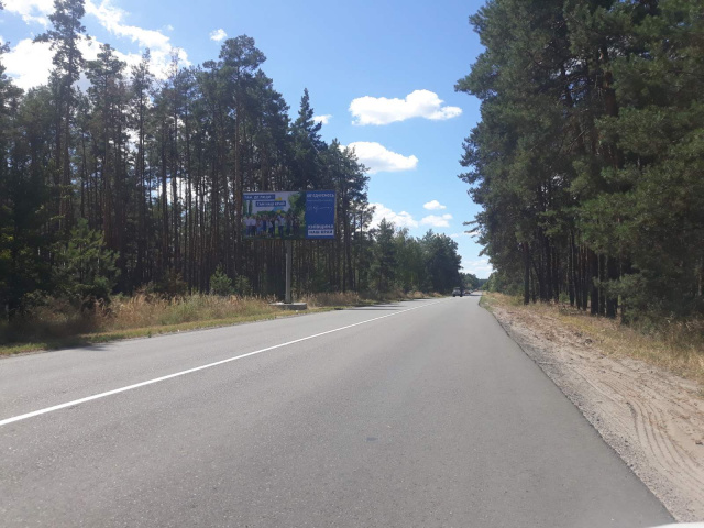 Щит 6x3,  с.Высшая Дубечня ,автодорога Р69, 50 м до поворота на ул. Ленина , направление в Киев, слева