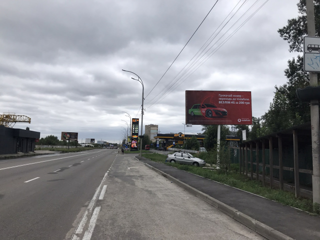 Щит 6x3,  Набережна, зупинка к-р Мир, напрямок до Києва